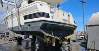 under boat